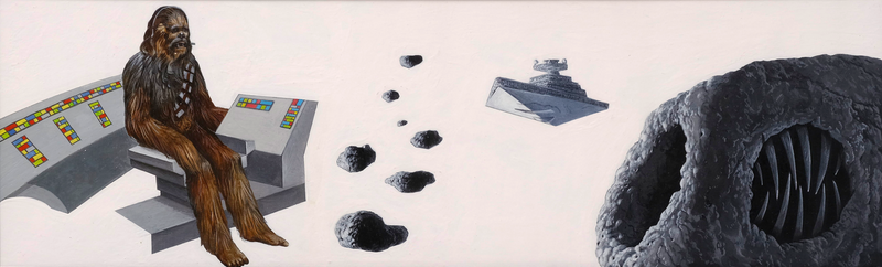 Star Wars - The Empire Strikes Back Mix and Match Storybook Oil Painting Concept: Chewbacca