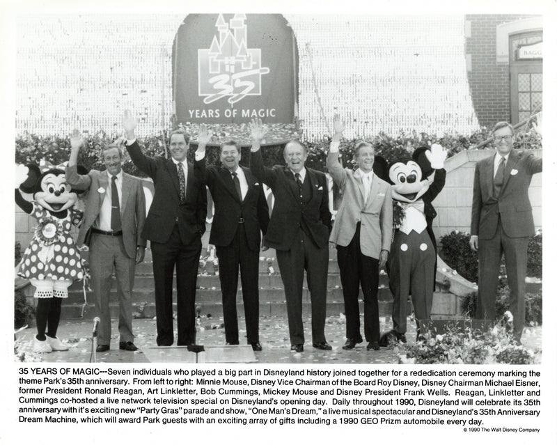 Disney Publicity Photo (1990): Disneyland Rededication Ceremony