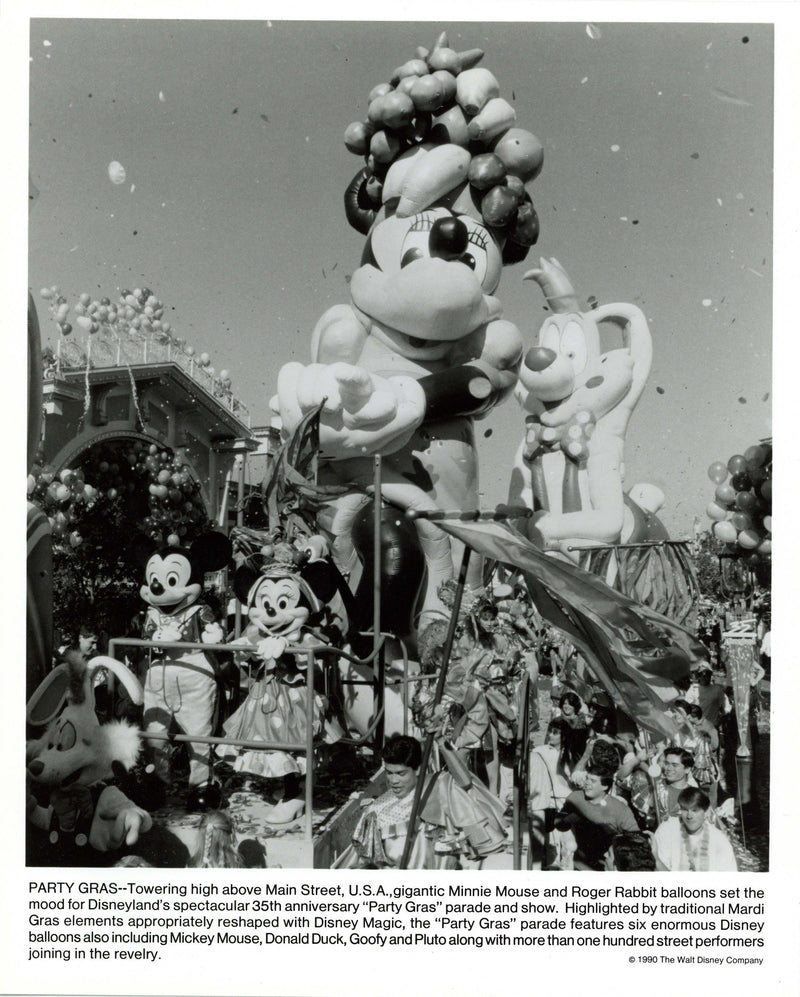 Disney Publicity Photo (1990): Disneyland Party Gras