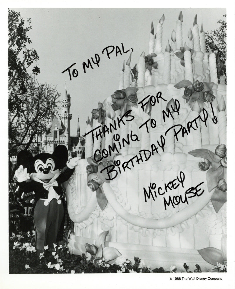 Disney Publicity Photo (1988): Mickey's 60th Birthday