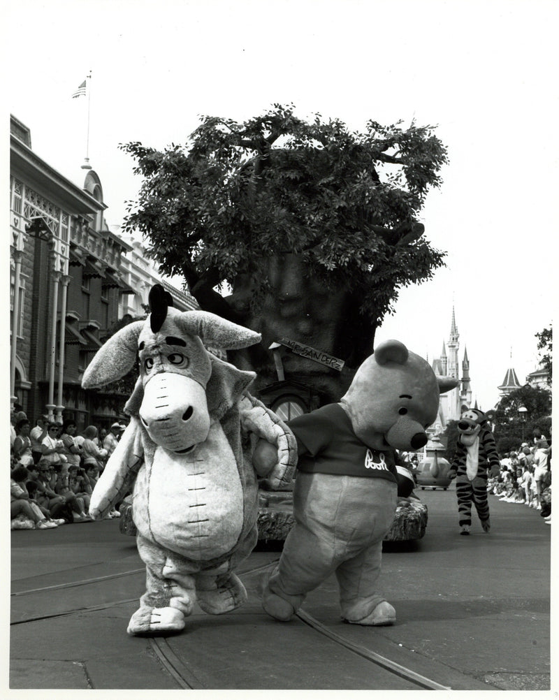 Disney Publicity Photo (1989): Pooh, Eeyore, Tigger