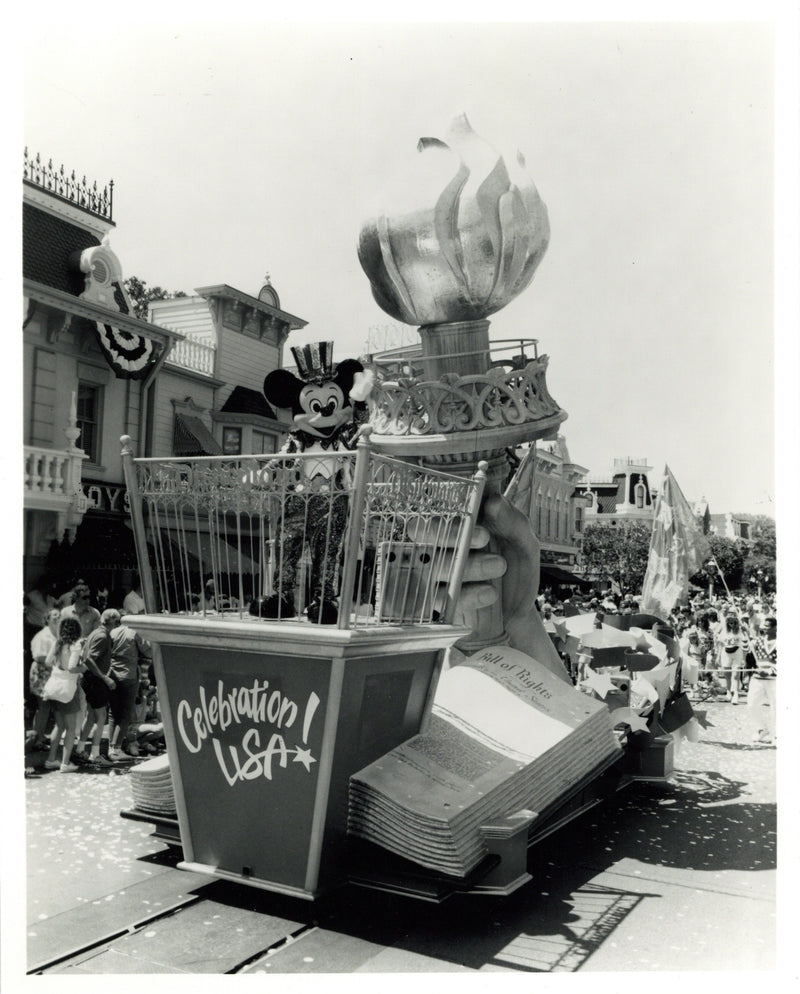 Disney Publicity Photo (1991): Disneyland Celebration USA Parade
