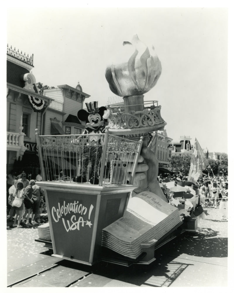 Disney Publicity Photo (1991): Disneyland Celebration USA Parade