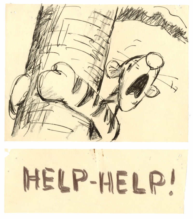 Winnie the Pooh and Tigger Too Original Storyboard with Dialogue Tag: Tigger