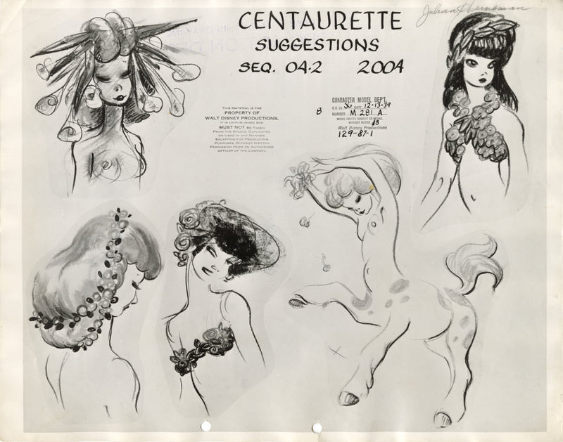 Fantasia Original Stat Model Sheet: Centaurettes