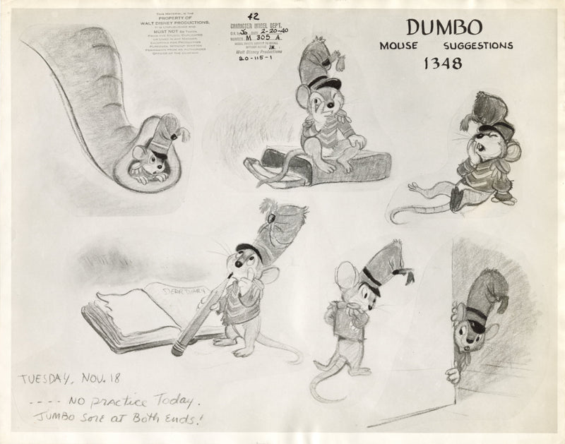 Dumbo Original Stat Model Sheet: Timothy Suggestions
