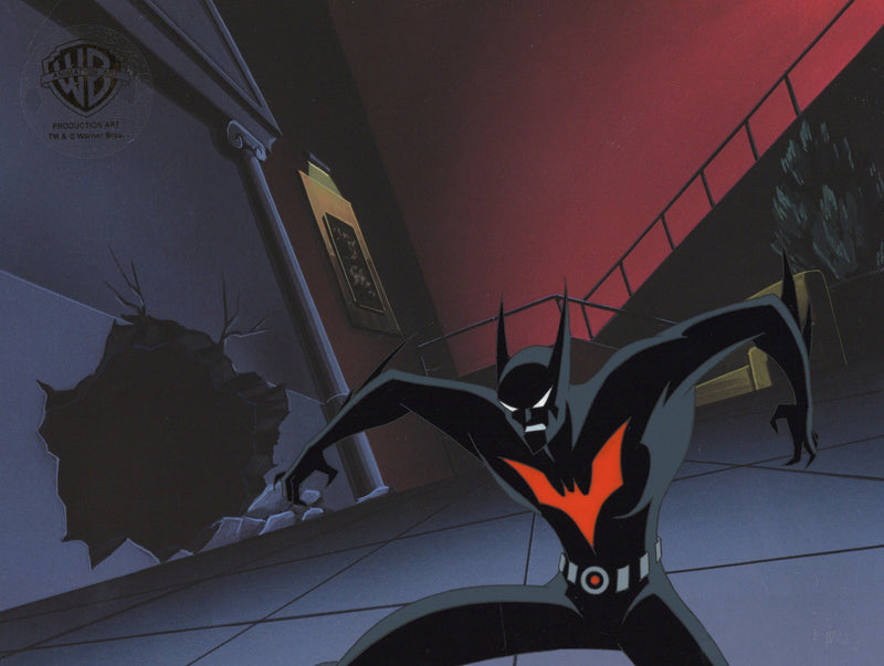 Batman Beyond Original Production Cel with Matching Drawing: Batman