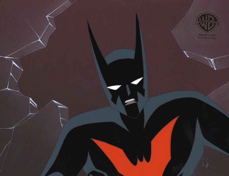 Batman Beyond Original Production Cel with Matching Drawing: Batman