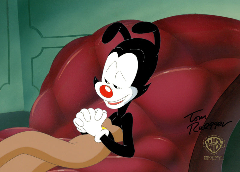 Animaniacs Original Production Cel Signed by Tom Ruegger: Yakko