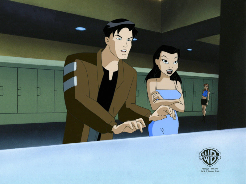 Batman Beyond Original Production Cel with Matching Drawing: Terry, Dana