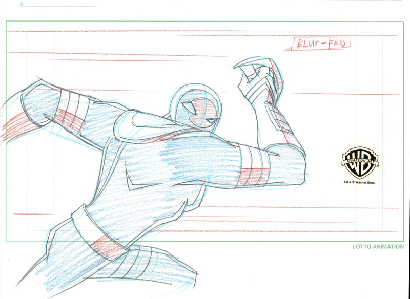 Teen Titans Original Production Drawing: Robot Commando