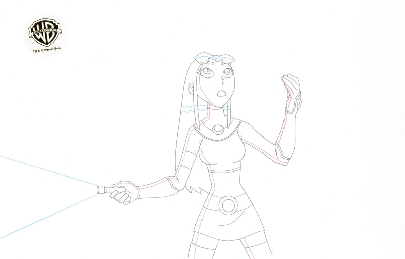 Teen Titans Original Production Drawing: Starfire