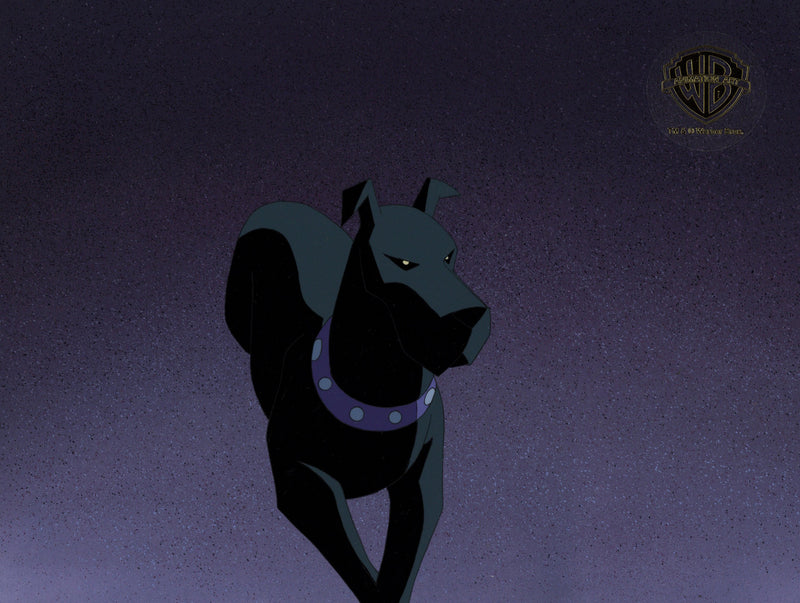Batman Beyond Original Production Cel on Original Background: Ace The Bat Hound
