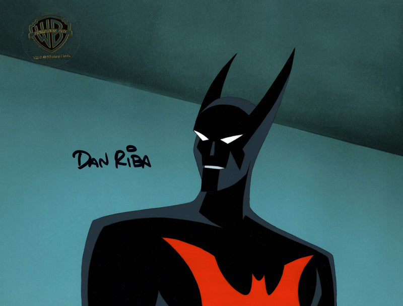 Batman Beyond Original Production Cel Signed by Dan Riba: Batman
