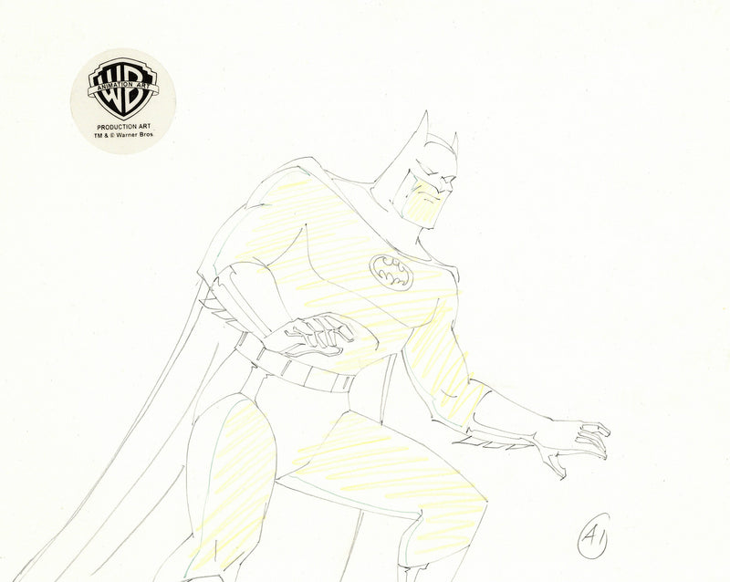Batman The Animated Series Original Production Drawing: Batman