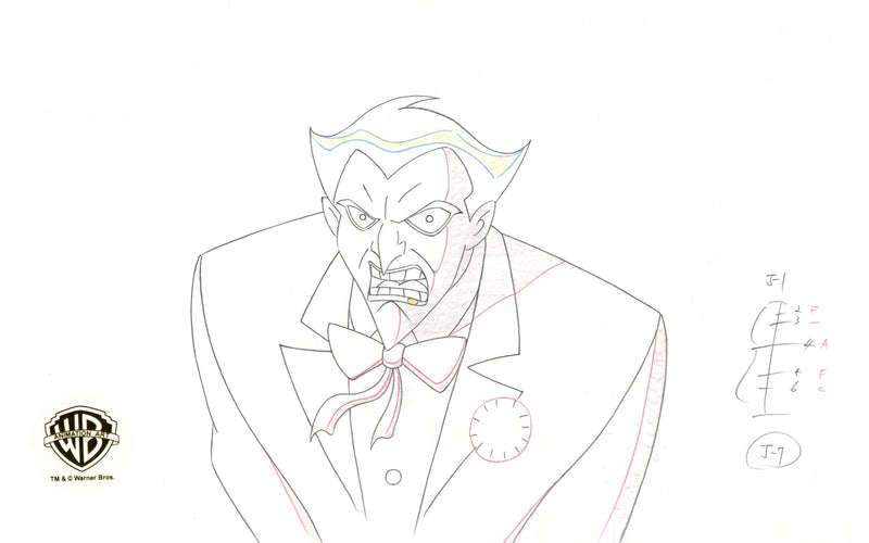 Justice League Original Production Drawing: Joker