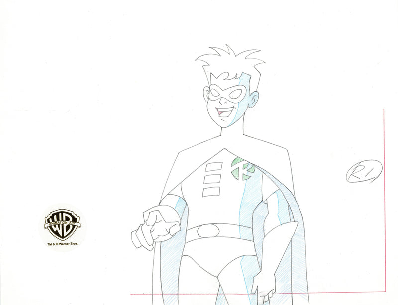 Static Shock Original Production Drawing: Robin