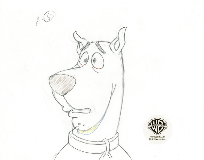 Scooby-Doo on Zombie Island Original Production Drawing: Scooby