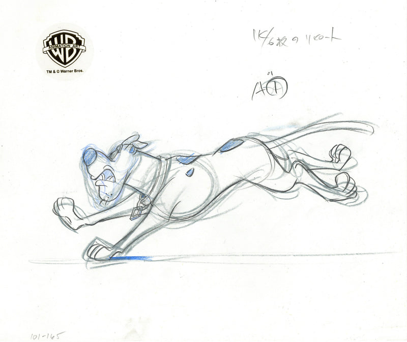 Scooby-Doo Original Production Drawing: Scooby