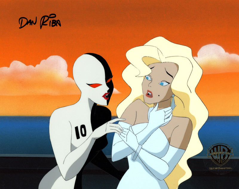 Batman Beyond Original Production Cel with Matching Drawing Signed by Dan Riba: Ten, Nicole