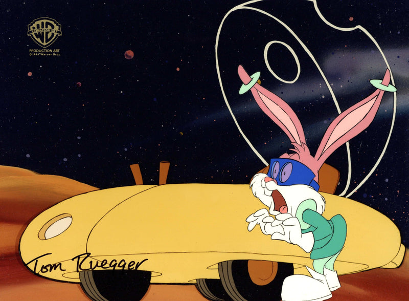 Tiny Toon Adventures Original Production Cel Signed by Tom Ruegger: Babs Bunny