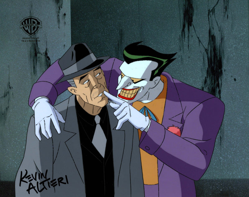 Batman: Mask of the Phantasm Original Production Cel Signed By Kevin Altieri: Joker, Salvatore Valestra
