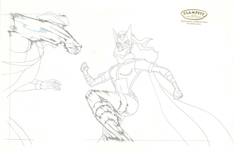 Justice League Unlimited Original Production Drawing: Huntress