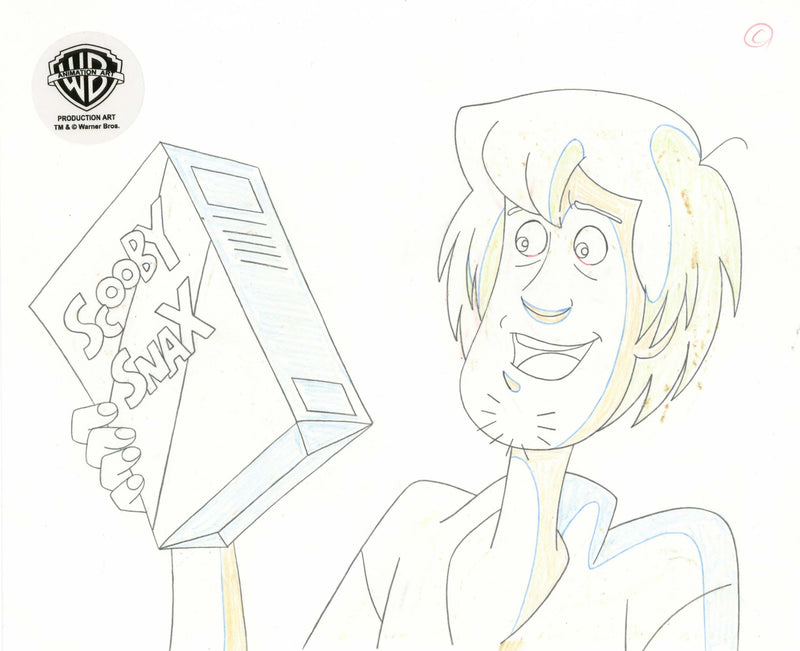 Scooby-Doo on Zombie Island Original Production Drawing: Shaggy