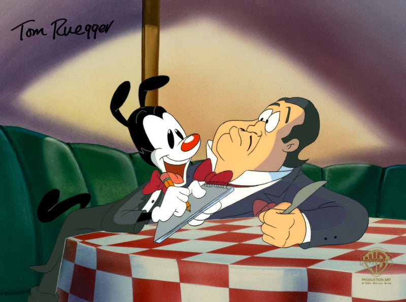 Animaniacs Original Production Cel Signed by Tom Ruegger: Yakko