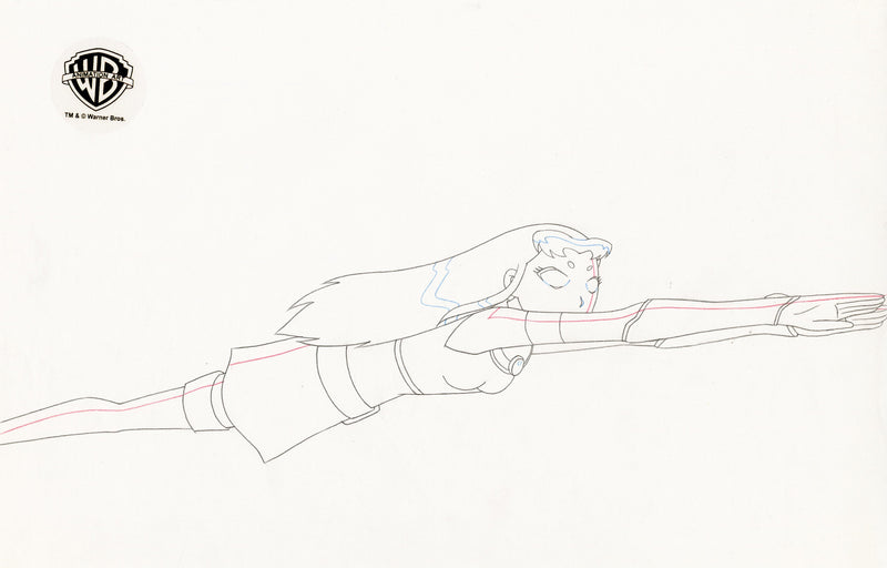 Teen Titans Original Production Drawing: Starfire