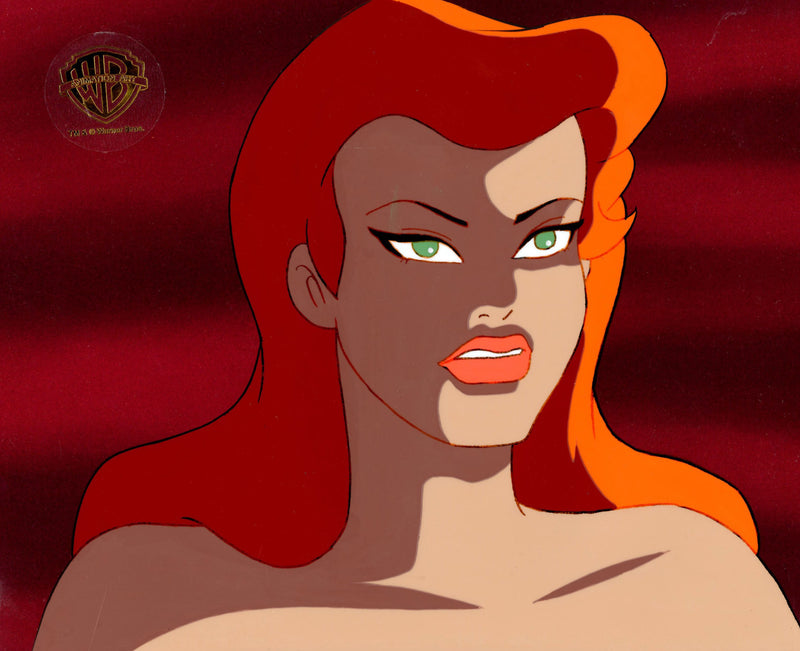 Batman The Animated Series Original Production Cel with Matching Drawing: Poison Ivy