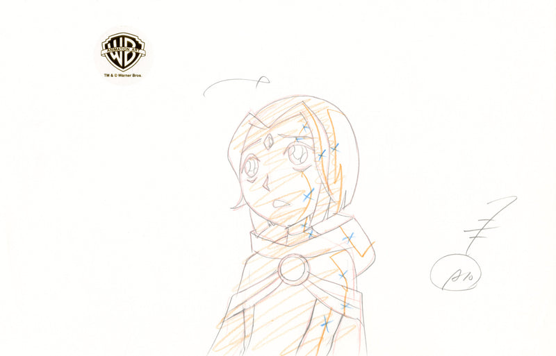 Teen Titans Original Production Drawing: Young Raven