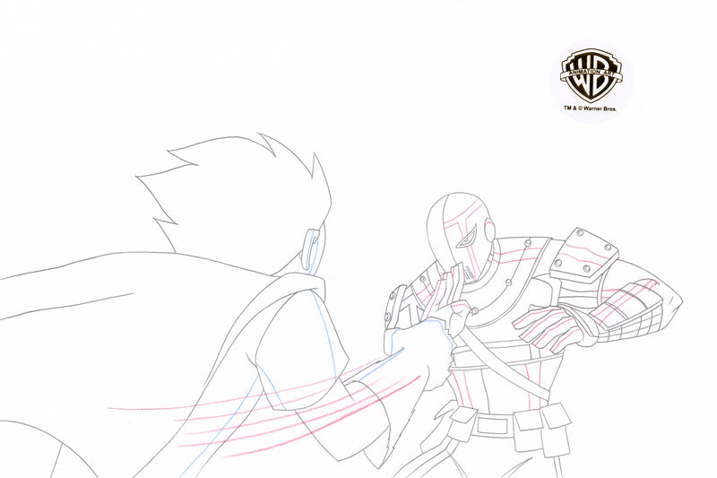 Teen Titans Original Production Drawing: Robin, Slade