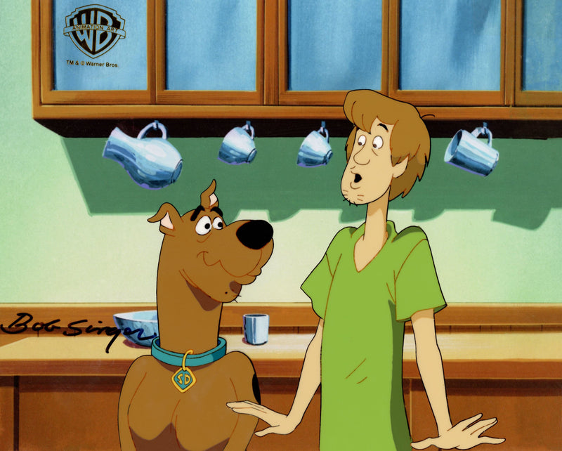 Scooby-Doo on Zombie Island Original Production Cel with Matching Drawing Signed by Bob Singer: Scooby-Doo, Shaggy