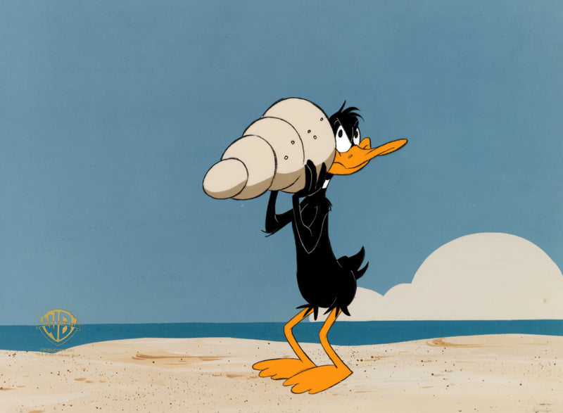 Looney Tunes Original Production Cel with Matching Drawing: Daffy Duck