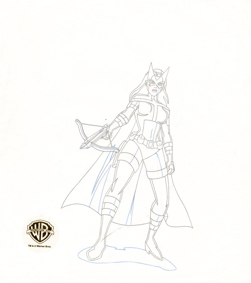 Justice League Unlimited Original Production Drawing: Huntress