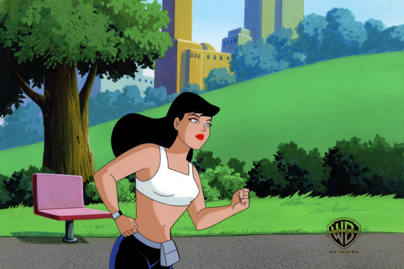 Superman The Animated Series Original Production Cel with Matching Drawing: Lois Lane