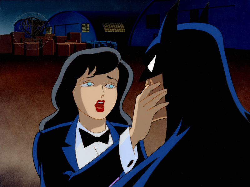 Batman The Animated Series Original Production Cel with Matching Drawing: Zatanna, Batman