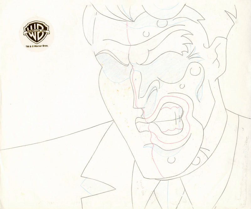 Batman The Animated Series Original Production Drawing: Two-Face