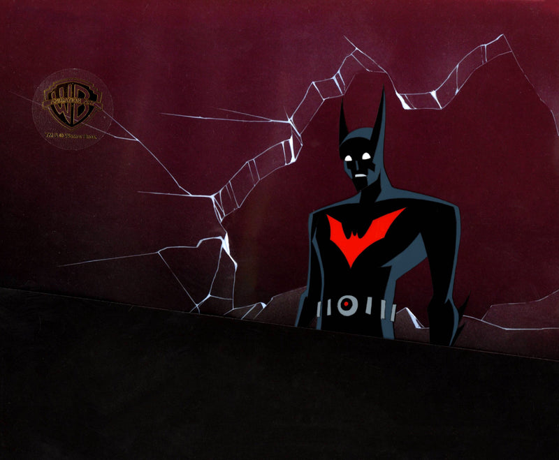 Batman Beyond Original Production Cel with Matching Drawing: Batman