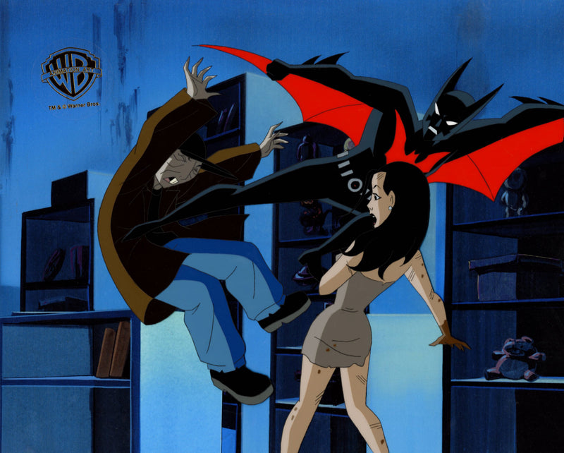 Batman Beyond Original Production Cel: Batman, Dana Tan, Ratboy