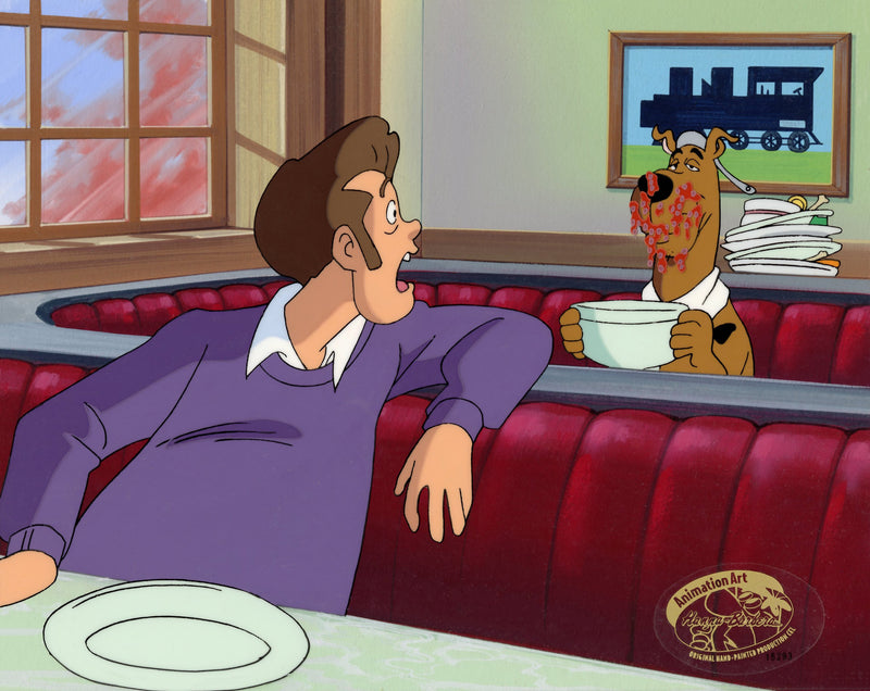 Scooby-Doo and the Witch's Ghost Original Production Cel on Original Background: Scooby-Doo