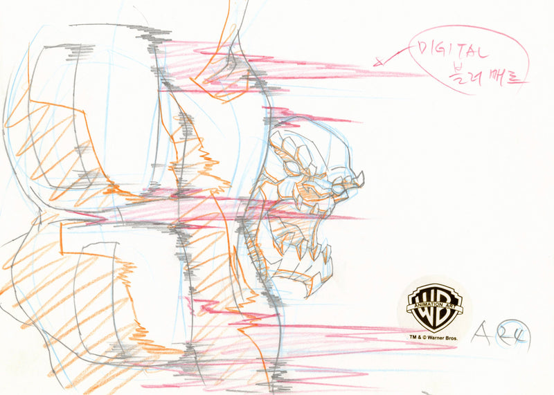 Superman Doomsday Original Production Drawing: Doomsday