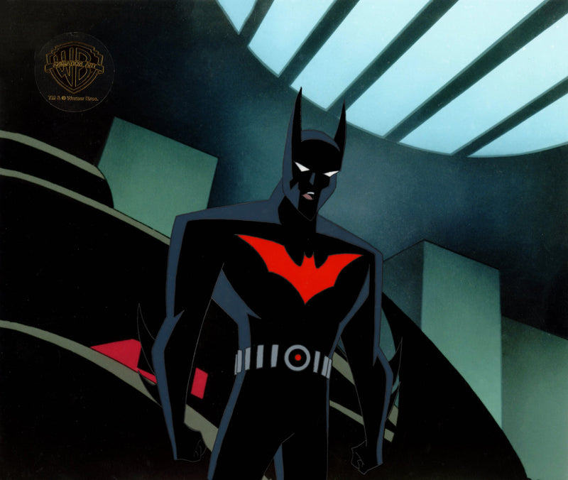 Batman Beyond Original Production Cel with Matching Drawing: Batman