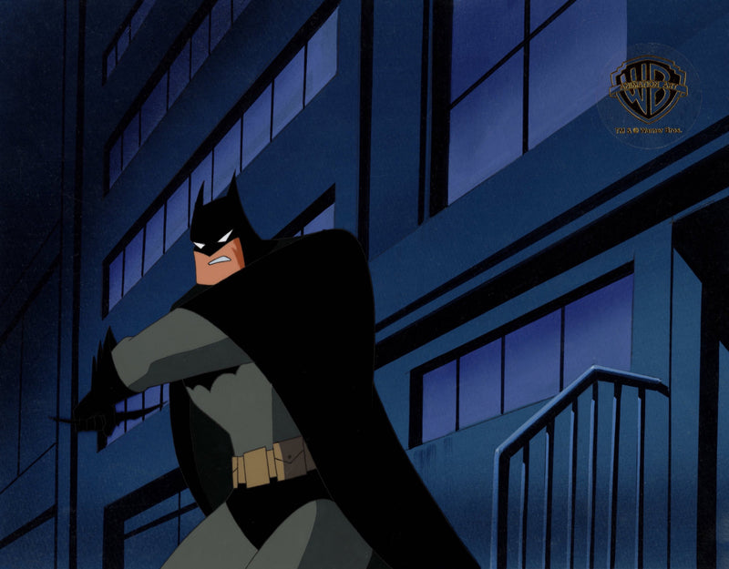 The New Batman Adventures Original Production Cel on Original Background: Batman