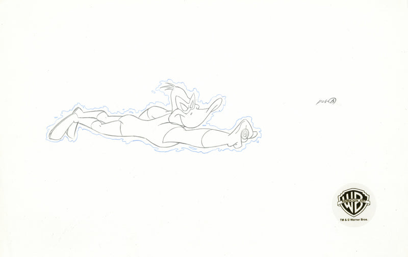 Duck Dodgers Original Production Drawing: Green Loontern