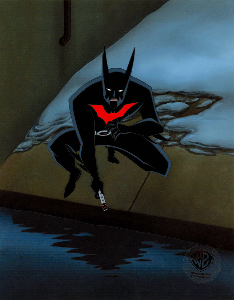 Batman Beyond Original Production Cel with Matching Drawing: Batman