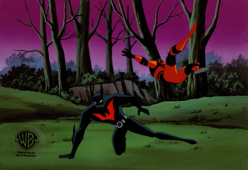 Batman Beyond Original Production Cel with Matching Drawing: Batman, Spellbinder