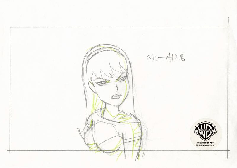 Justice League Unlimited Original Production Drawing: Supergirl