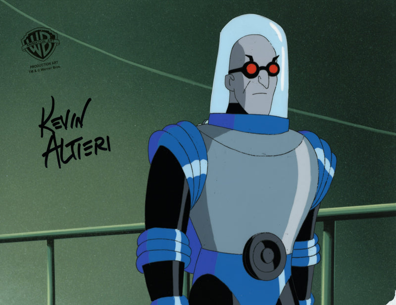 Batman The Animated Series Original Production Cel Signed by Kevin Altieri: Mr. Freeze
